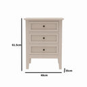 Large 6 Drawer Chest of Drawers and Pair of 3 Drawer Bedside Tables - Rowley Taupe Grey Range