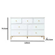 Large Chest of Drawers & Pair of Bedside Tables - Aisby White Range
