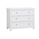 Large Scalloped 3 Drawer Chest of Drawers & Pair of Bedside Tables - Staunton White Range