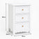 Large Scalloped 3 Drawer Chest of Drawers & Pair of Bedside Tables - Staunton White Range
