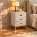 3 Drawer Bedside Table - Elle Stone Range