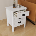 3 Drawer Bedside Table - Lawrence Ivory Range