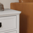 3 Drawer Bedside Table - Lawrence Ivory Range