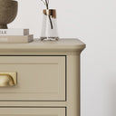 3 Drawer Bedside Table - Lawrence Mocha Range