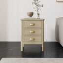 3 Drawer Bedside Table - Lawrence Mocha Range