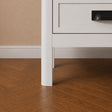 3 Drawer Bedside Table - Lawrence White Ivory Range