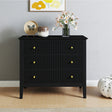 3 Drawer Chest of Drawers and Pair of Bedside Tables - Hales Black Range