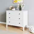 3 Drawer Chest of Drawers and Pair of Large Bedside Tables - Hales White Range