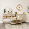 3 Drawer Chest of Drawers, Dressing Table &amp; Pair of One Drawer Bedside Tables - Liana Taupe Range