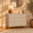 3 Drawer Chest of Drawers, Dressing Table Set &amp; Pair of Two Drawer Bedside Tables - Liana Taupe Range