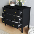 3 Drawer Chest of Drawers - Hales Black Range