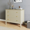 3 Drawer Chest of Drawers - Hales Taupe Range