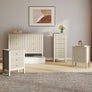 6 Drawer Chest of Drawers, Tall 5 Drawer Bedside Table and Pair of 3 Drawer Bedside Tables - Hales Taupe Range