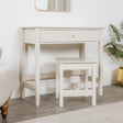 3 Drawer Chest of Drawers, Tall 5 Drawer Bedside Table, Pair of 3 Drawer Bedside Tables and Dressing Table Set - Hales Taupe Range