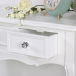 Large White 3 Drawer Console/Dressing Table - Victoria Range