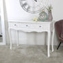 Large White 3 Drawer Console/Dressing Table - Victoria Range