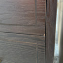 3 Drawer Dark Wood Chest of Drawers - Kingsley Range
