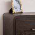 3 Drawer Dark Wood Chest of Drawers - Kingsley Range