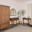 3 Drawer Dark Wood Console Table with Shelf - Ashwell Range