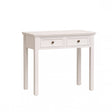 White 2 Drawer Console / Dressing Table - Daventry White Range