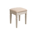 Taupe-Grey Cushioned Dressing Table Stool - Daventry Taupe-Grey Range