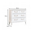 Antique White 4 Drawer Chest of Drawers - Pays Blanc Range