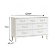Antique White 7 Drawer Chest of Drawers - Pays Blanc Range
