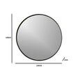 Extra Large Round Black Wall Mirror 120cm x 120cm (1.2M x 1.2M)