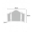 Antique White Triple Dressing Table Mirror - Pays Blanc Range