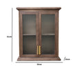 Wooden Reeded Glass Wall Cabinet
