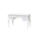 Antique White Dressing Table Desk with Triple Mirror and Stool - Pays Blanc Range