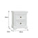 White Two Drawer Bedside Table - Daventry White Range