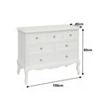 Large White Chest of 6 Drawers - Victoria Range