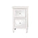 Pair of White Mirrored Lattice Bedside Tables - Sabrina White Range