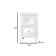 Pair of White Mirrored Lattice Bedside Tables - Sabrina White Range