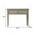Silver Mirrored Lattice Console Table / Dressing Table - Sabrina Silver Range