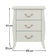 Large 3 Drawer Chest of Drawers & Pair of Bedside Tables - Elizabeth Ivory Range
