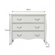 Large 3 Drawer Chest of Drawers - Elizabeth Ivory Range