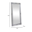 Extra Large Ornate Silver Wall / Floor / Leaner Full Length Mirror 100cm x 200cm
