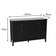 Large 6 Drawer Chest Of Drawers and Pair Of Large Bedside Tables - Hales Black Range