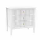 Large 6 Drawer Chest Of Drawers and Pair Of Large Bedside Tables - Hales White Range