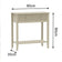 Taupe 2 Drawer Console / Dressing Table - Hales Taupe Range