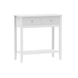 White 2 Drawer Console / Dressing Table - Hales White Range