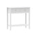 White 2 Drawer Console / Dressing Table - Hales White Range
