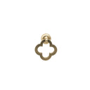 Brushed Gold Clover Drop Pull Handle