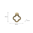 Brushed Gold Clover Drop Pull Handle