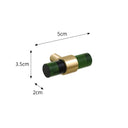 Gold & Green Acrylic T-Bar Shaped Drawer Handle