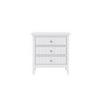 6 Drawer Chest of Drawers, Tall 5 Drawer Bedside Table, Pair of 3 Drawer Bedside Tables and Dressing Table Set - Hales White Range