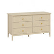 6 Drawer Chest of Drawers, Tall 5 Drawer Bedside Table and Pair of 3 Drawer Bedside Tables - Hales Taupe Range