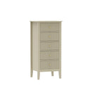 6 Drawer Chest of Drawers, Tall 5 Drawer Bedside Table, Pair of 3 Drawer Bedside Tables and Dressing Table Set - Hales Taupe Range
